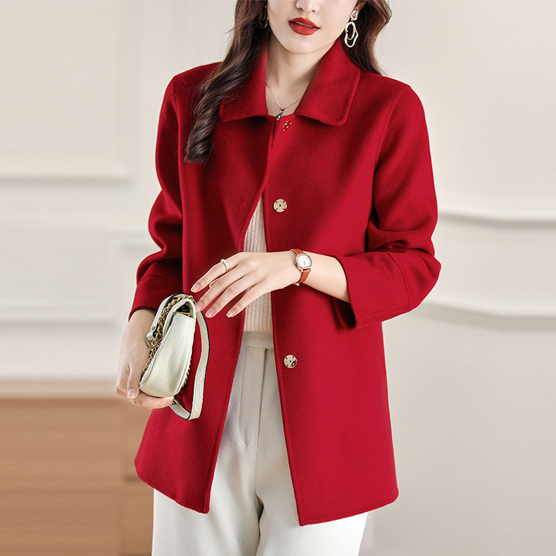 Manteau en laine cachemire double face tendance