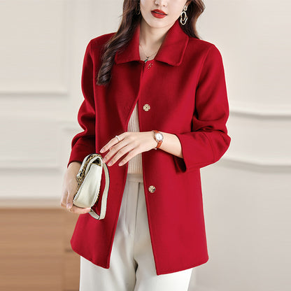 Manteau en laine cachemire double face tendance