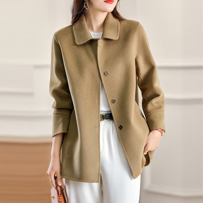 Manteau en laine cachemire double face tendance